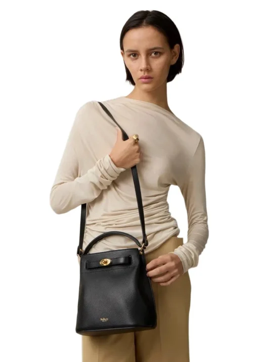 Dame Mulberry Tasker>ISLINGTON BUCKET SMALL CLASSIC GRAIN