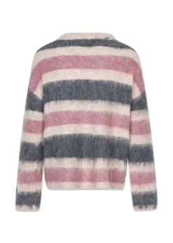 Dame Modström Strik>KaneMD stripe v-neck