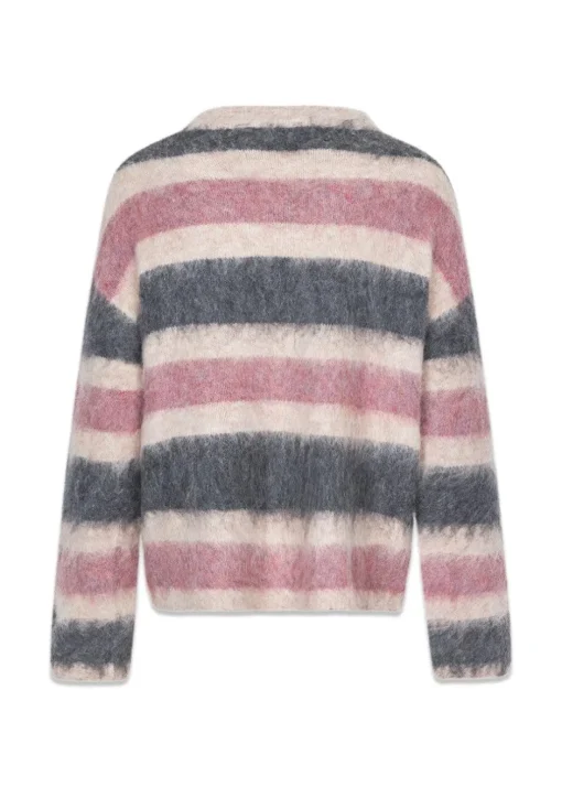 Dame Modström Strik>KaneMD stripe v-neck