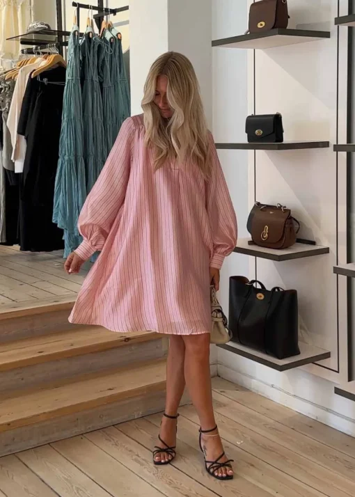 Dame Stine Goya Kjoler>KIMONO MINI DRESS