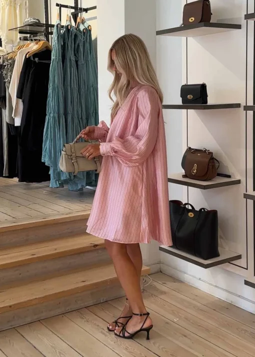 Dame Stine Goya Kjoler>KIMONO MINI DRESS