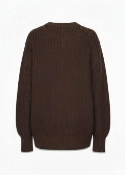 Dame Rotate Strik>KNITTED LOGO SWEATER