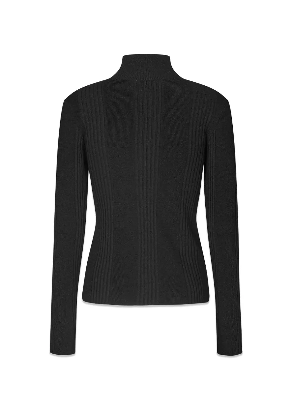 Dame Modström Strik>KrissaMD zip t-neck
