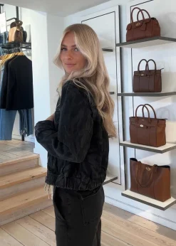 Dame Ganni Jakker></noscript>Lazer Denim Bomber Jacket