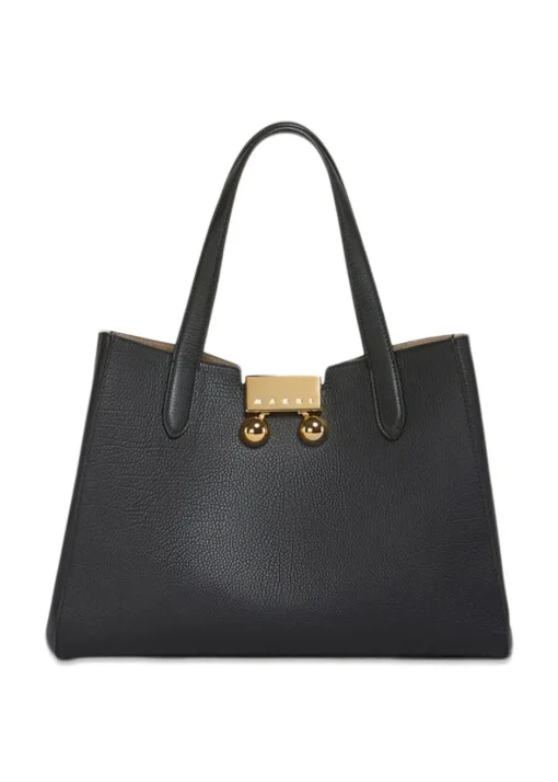 Dame Marni Tasker>Leather Trunkaroo Tote Handbag