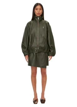 Dame Oval Square Jakker></noscript>Lenny Leather Jacket