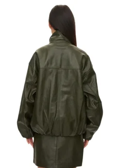 Dame Oval Square Jakker></noscript>Lenny Leather Jacket