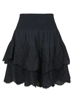 Dame Neo Noir Nederdele>Line Emb Skirt