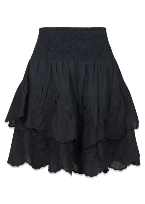 Dame Neo Noir Nederdele>Line Emb Skirt