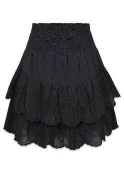 Dame Neo Noir Nederdele>Line Emb Skirt