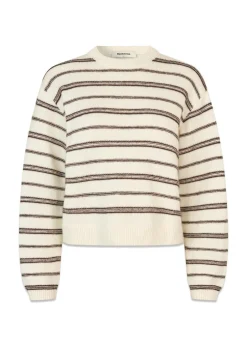 Dame Modström Strik>LineusMD stripe o-neck