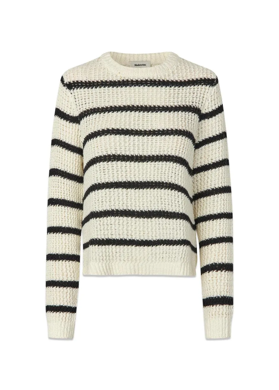 Dame Modström Strik>MaddieMD stripe o-neck
