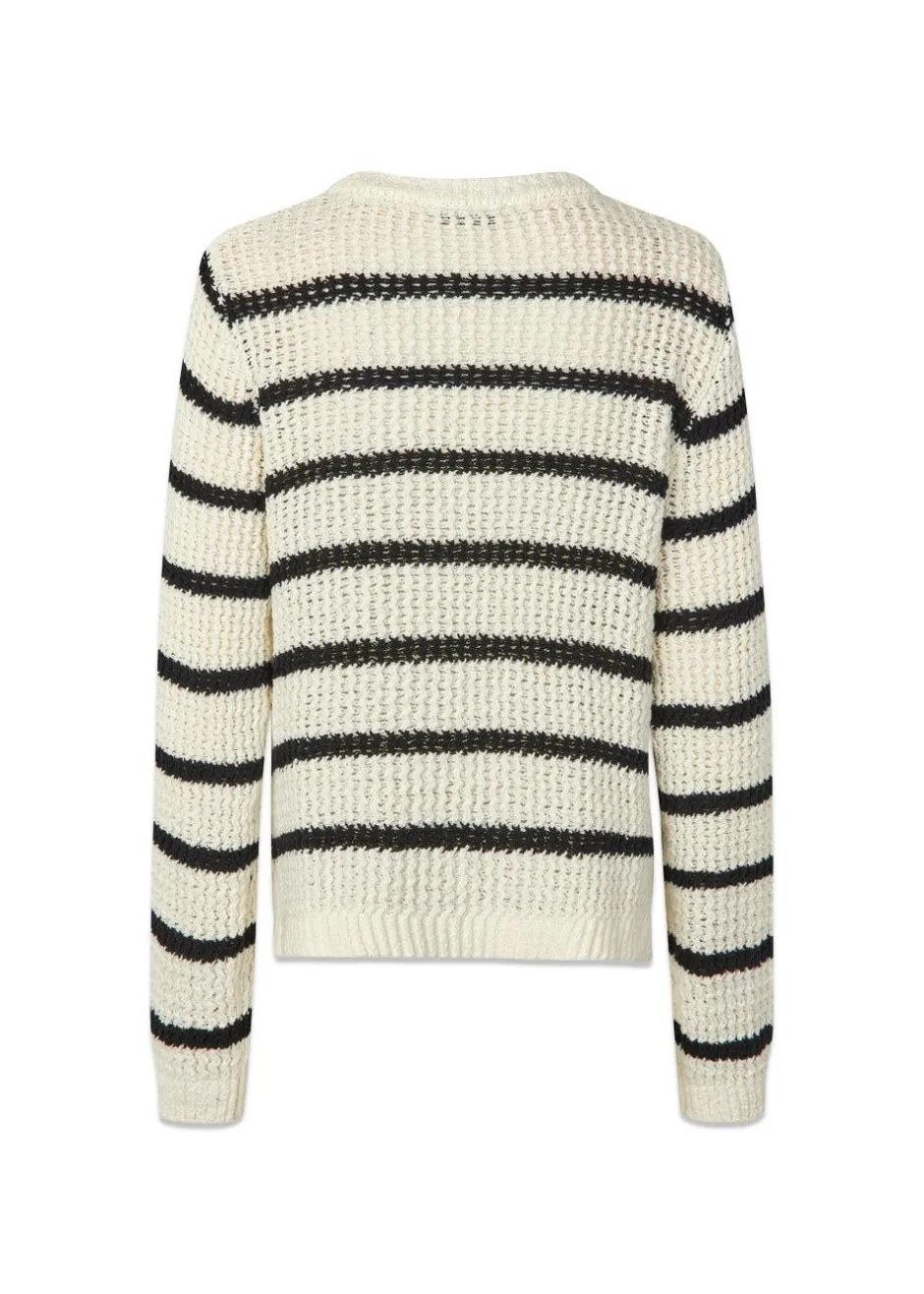Dame Modström Strik>MaddieMD stripe o-neck