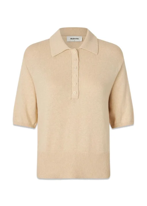Dame Modström Strik>Malvamd SS polo
