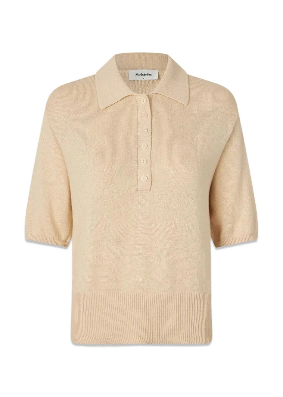 Dame Modström Strik>Malvamd SS polo