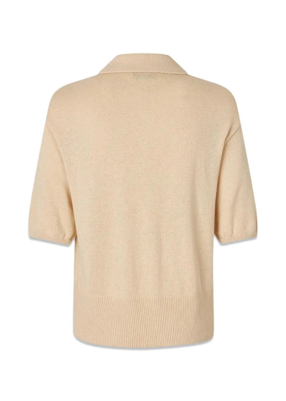 Dame Modström Strik>Malvamd SS polo
