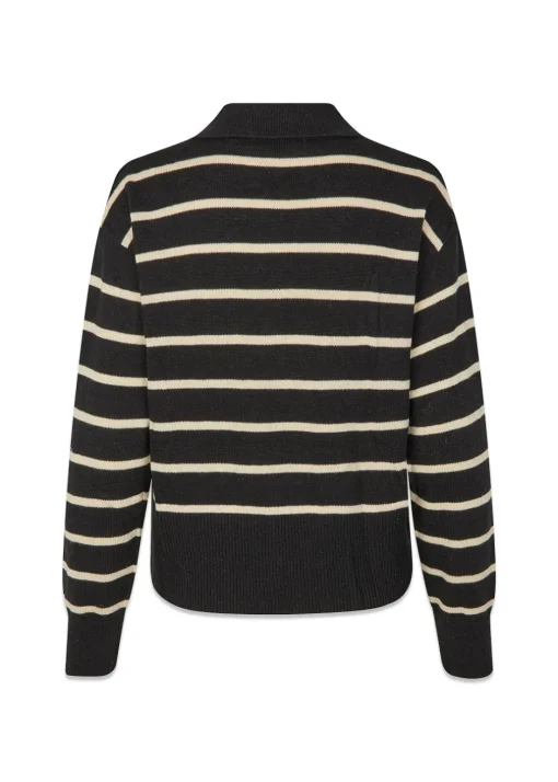 Dame Modström Strik>MalvaMD stripe polo