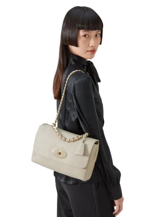 Dame Mulberry Tasker>Medium Lily Top Handle Heavy G
