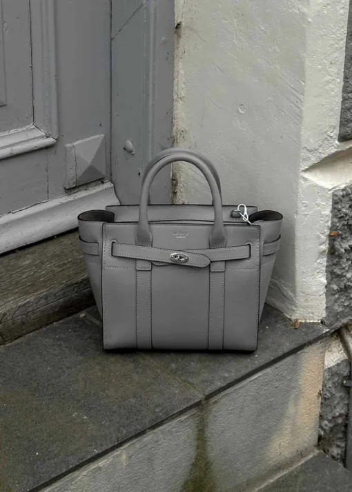 Dame Mulberry Tasker>Mini Zipped Bayswater Micro Classic Grai
