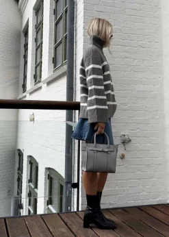Dame Mulberry Tasker></noscript>Mini Zipped Bayswater Micro Classic Grai