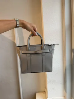 Dame Mulberry Tasker></noscript>Mini Zipped Bayswater Micro Classic Grai