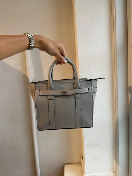Dame Mulberry Tasker>Mini Zipped Bayswater Micro Classic Grai