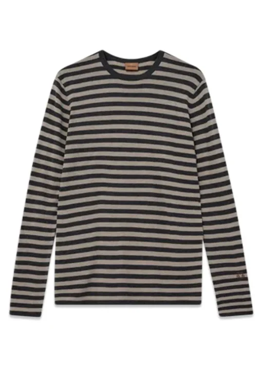 Mos Mosh Gallery Strik>MMGAdam Soft Stripe Knit