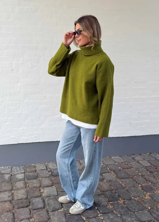 Dame Neo Noir Strik>Naline Knit Blouse