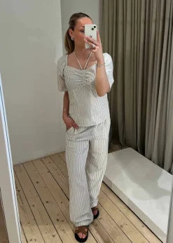 Dame Modström Bukser>Nanikamd stripe pants