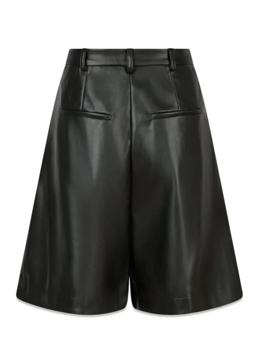 Dame Neo Noir Shorts>Nika Bermuda PU Shorts
