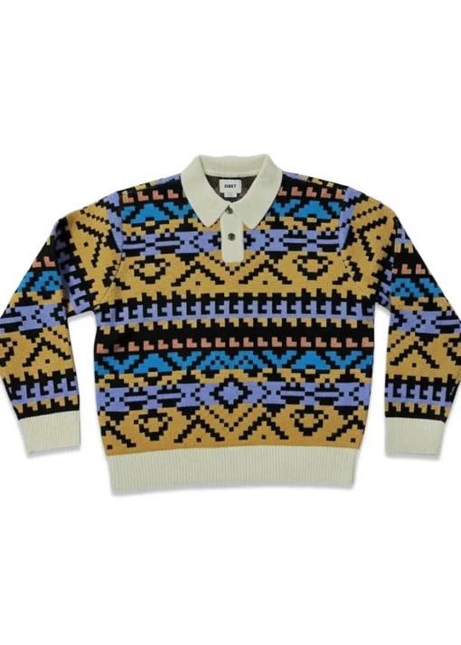 OBEY Strik>Geo Polo Sweater