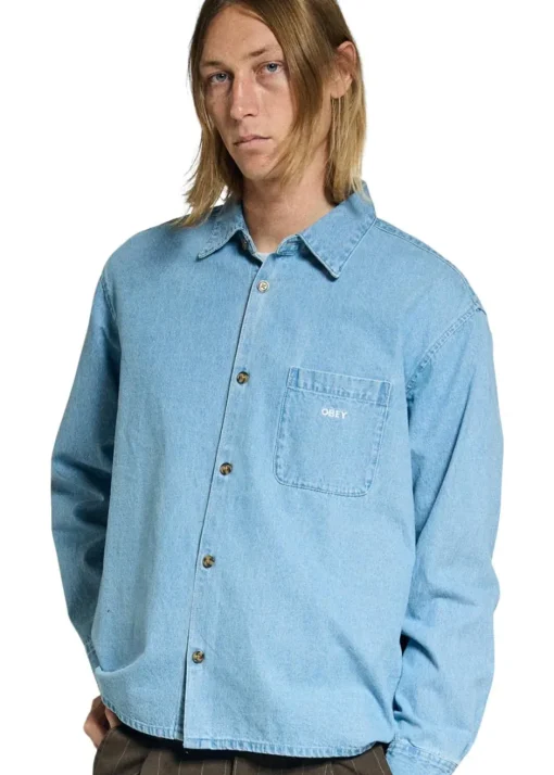 OBEY Skjorter>Pablo Denim Woven