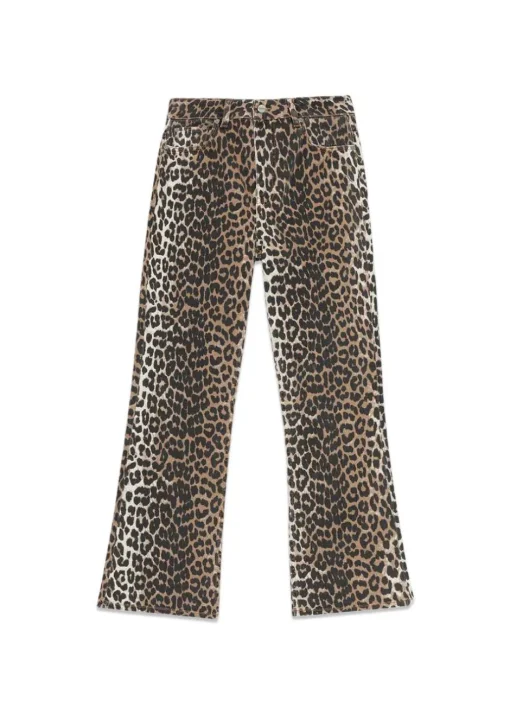Dame Ganni Jeans>Print Denim Betzy Cropped