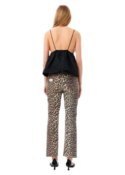 Dame Ganni Jeans></noscript>Print Denim Betzy Cropped