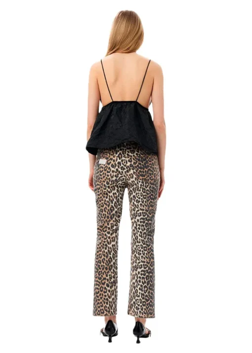 Dame Ganni Jeans>Print Denim Betzy Cropped