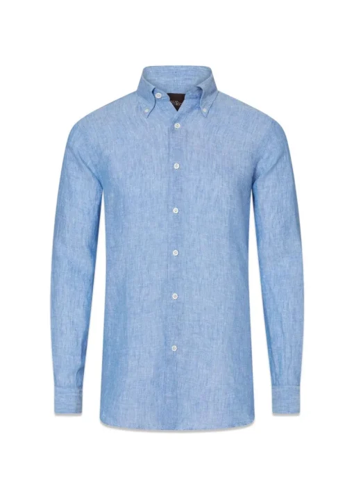 Oscar Jacobson Skjorter>Regular Fit Signature Linen