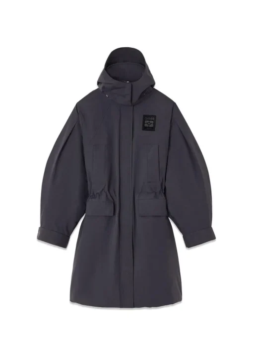 Dame Ganni Jakker>Ripstop Tri-Layer Parka Coat
