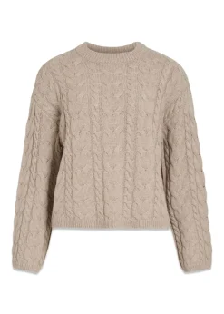 Dame ROUGE EDIT Strik>ROUDARLENE LS O-NECK KNIT