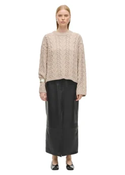 Dame ROUGE EDIT Strik>ROUDARLENE LS O-NECK KNIT