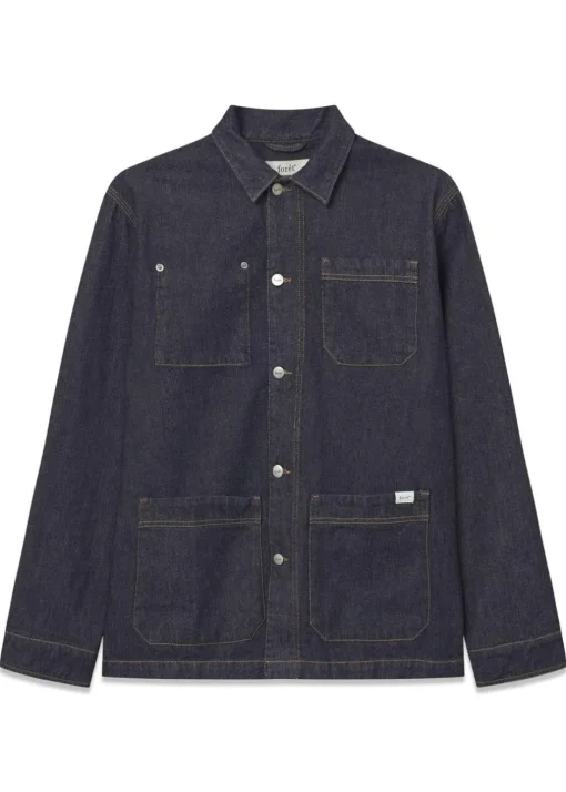 Forét Skjorter>ROWAN DENIM OVERSHIRT
