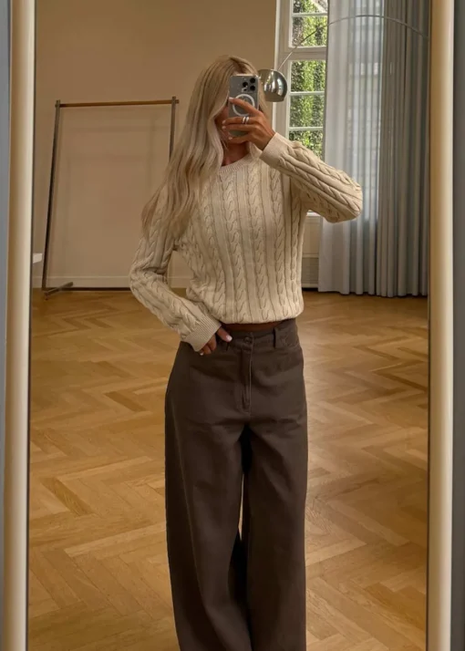 Dame Modström Strik>Sabremd o-neck