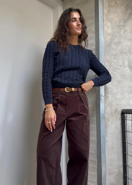 Dame Modström Strik>Sabremd o-neck