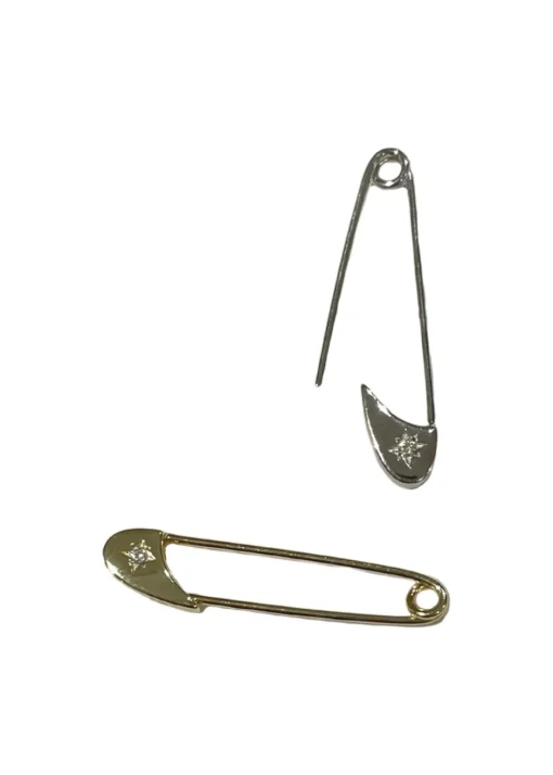 Dame Lemon Lua Smykker>Safety Pin Earring