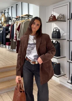 Dame Ganni Blazere>Seersucker Corduroy Blazer