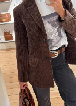 Dame Ganni Blazere></noscript>Seersucker Corduroy Blazer