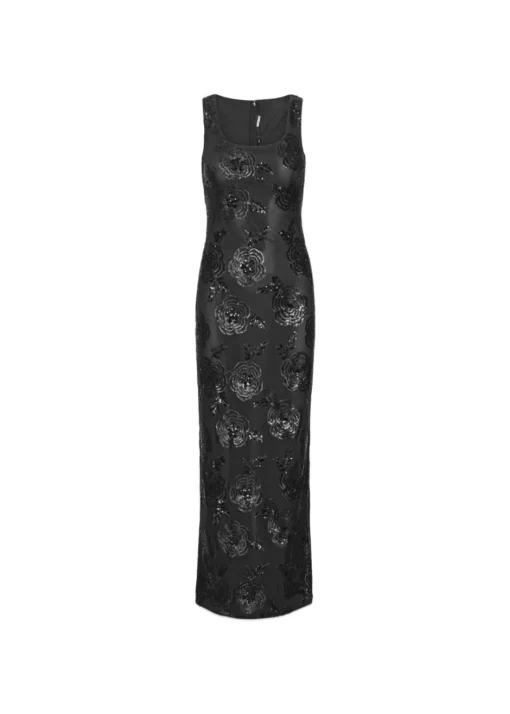 Dame Rotate Kjoler>SEQUINS FITTED MAXI DRESS