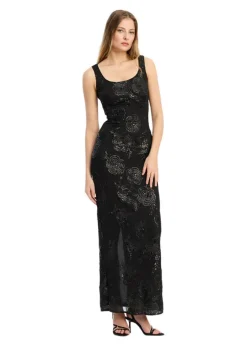 Dame Rotate Kjoler></noscript>SEQUINS FITTED MAXI DRESS