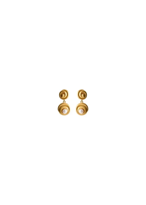 Dame Pernille Corydon Smykker>Shell Flower Earrings