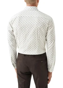 Eton Skjorter>Slim Drink Print Poplin Shirt