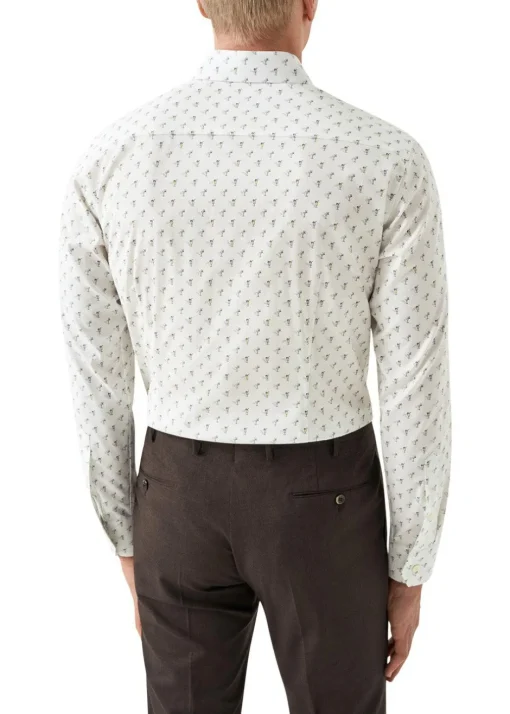 Eton Skjorter>Slim Drink Print Poplin Shirt